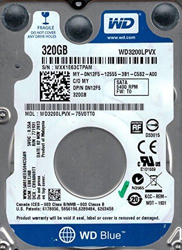 Western Digital WD3200LPVX-75V0TT0 320GB DCM: EBKTJAB [並行輸入品] Amazon | Western Digital WD3200LPVX-75V0TT0 320GB DCM